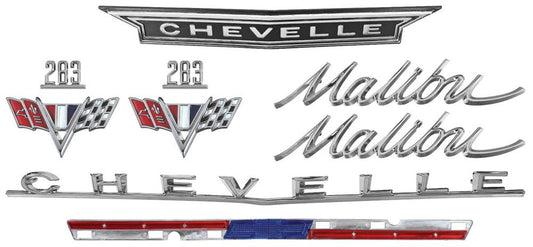 Emblem Kit, 1966 Chevelle 283