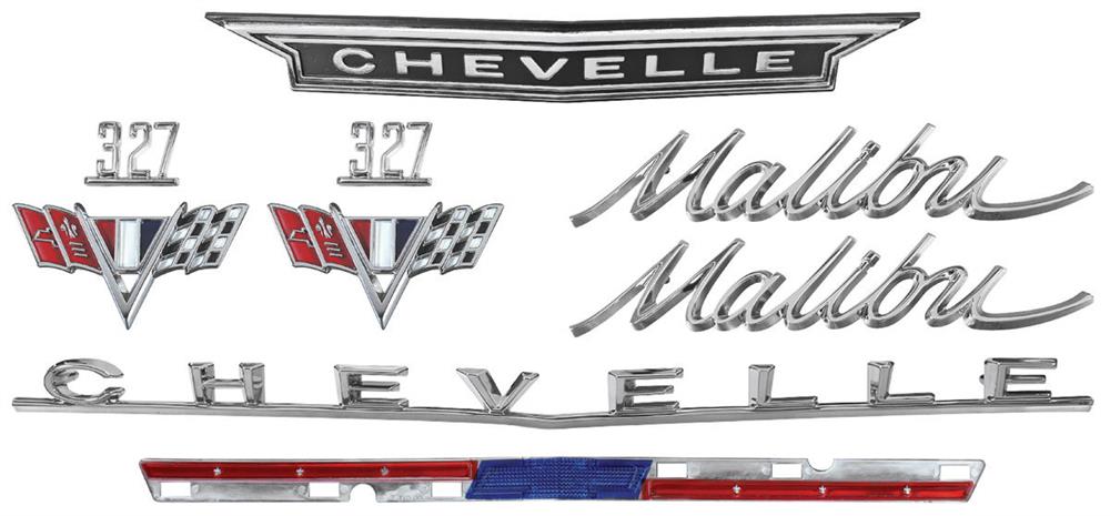 Emblem Kit, 1966 Chevelle 327
