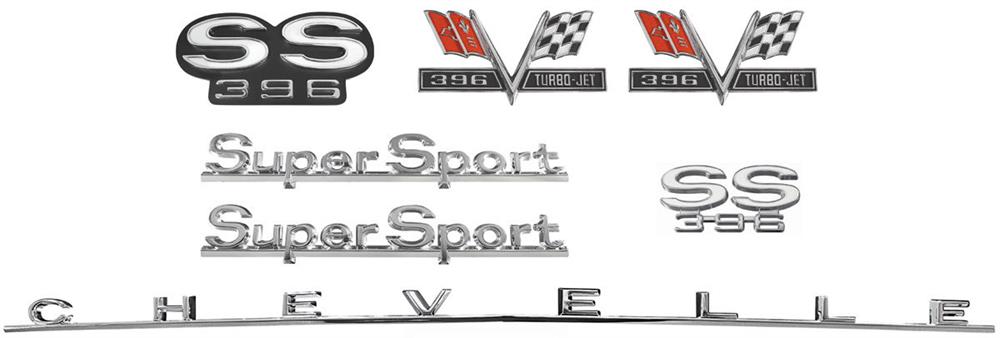 Emblem Kit, 1966 Chevelle SS 396