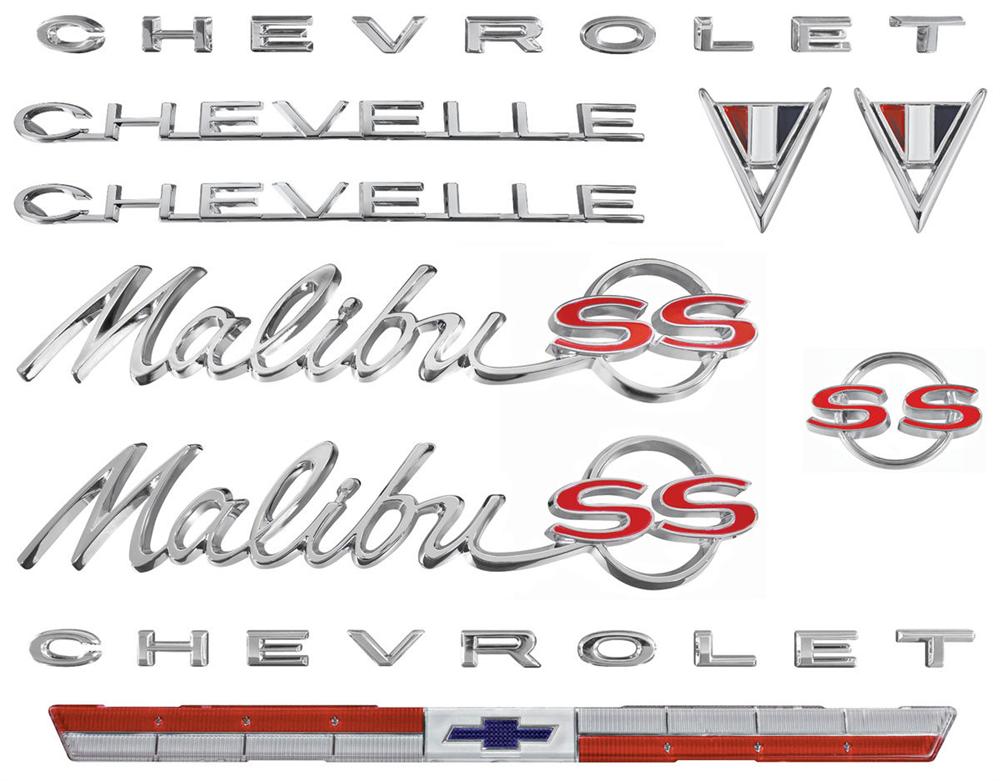 Emblem Kit, 1964 Chevelle Malibu SS
