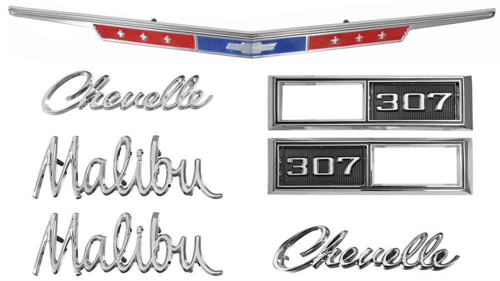 Emblem Kit, 1968 Chevelle 307