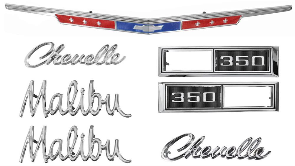 Emblem Kit, 1968 Chevelle 350