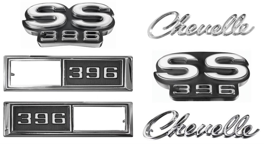 Emblem Kit, 1968 Chevelle SS 396