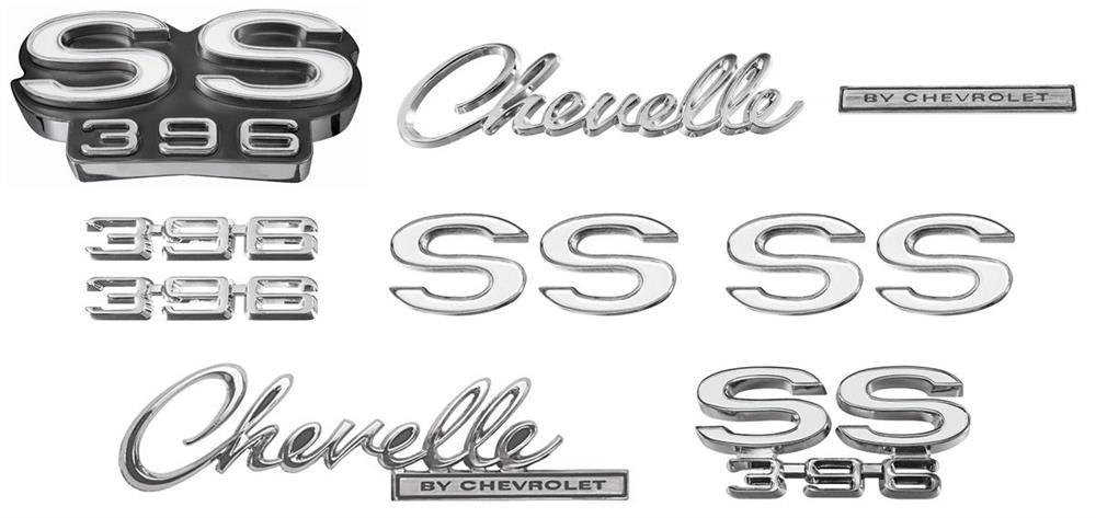 Emblem Kit, 1969 Chevelle SS 396