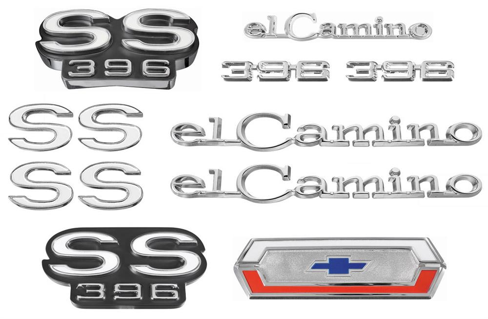 Emblem Kit, 1969 El Camino SS 396