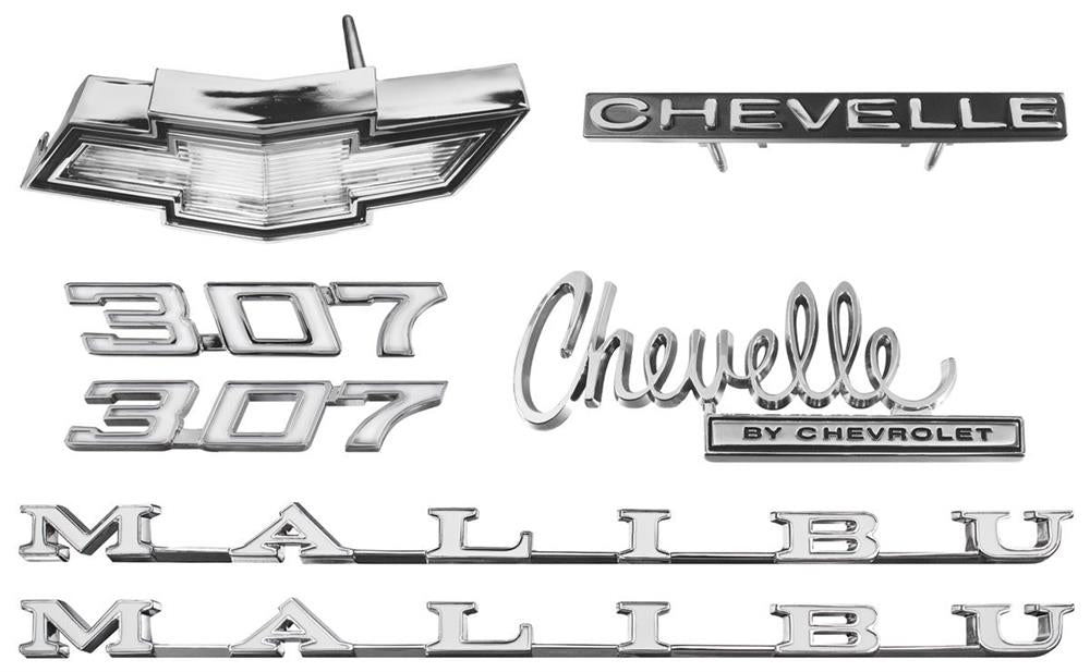 Emblem Kit, 1970 Chevelle 307
