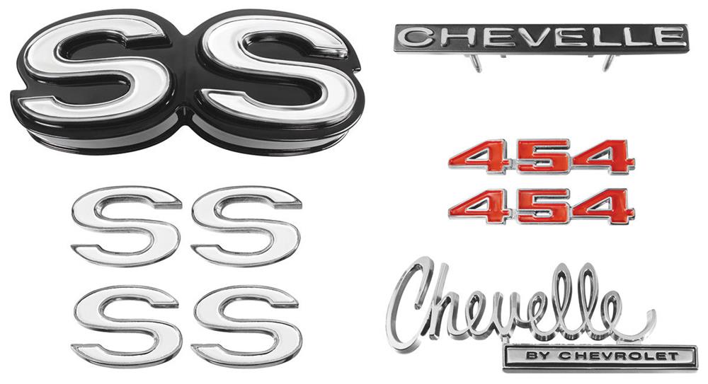 Emblem Kit, 1970 Chevelle SS 454