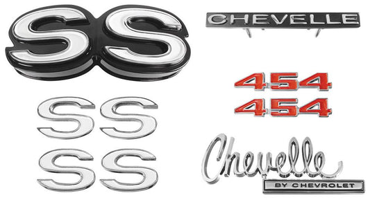 Emblem Kit, 1970 Chevelle SS 454