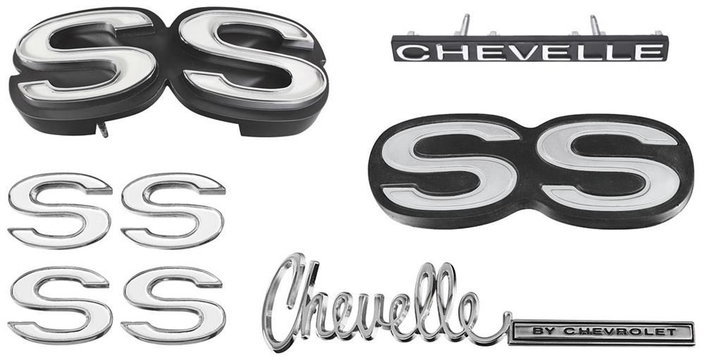 Emblem Kit, 1971 Chevelle SS