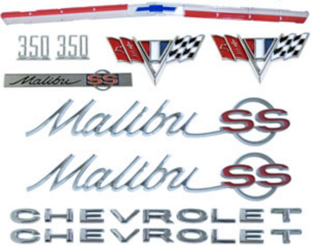 Emblem Kit, 1965 Chevelle SS 350