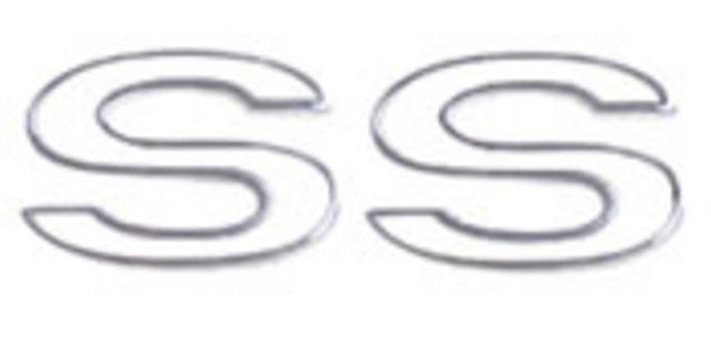 CGM Restoration Front Grille Emblem – 1969 Chevelle / El Camino SS 396 Super Sport – White & Black Silk Screen