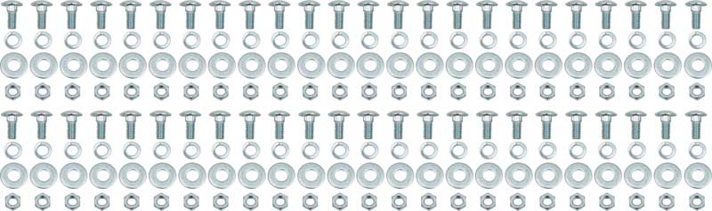 Bolt Kit, 1967-1972 Fleetside Bed Perimeter - Zinc