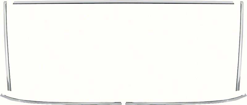 Molding, 1965-1967 Impala Caprice Windshield Set 2 Door Hardtop