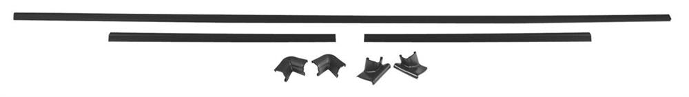 Rear Headliner Molding, 1964-1965 Chevelle 2 Door Hardtop - 7 Piece