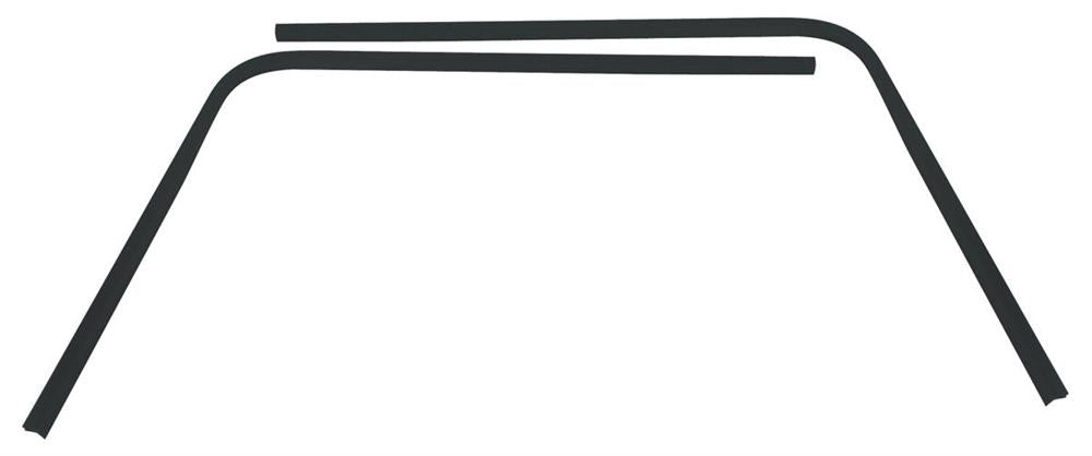 Rear Headliner Molding, 1966-1967 Chevelle 2&4 Door Sedan 3 Piece