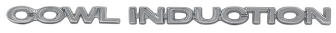 Emblem, 1970-1972 Chevelle El Camino Cowl Induction Hood - One Side