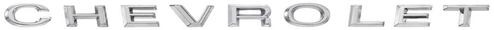 Emblem, 1965 Chevelle El Camino Chevrolet Hood Letter Set