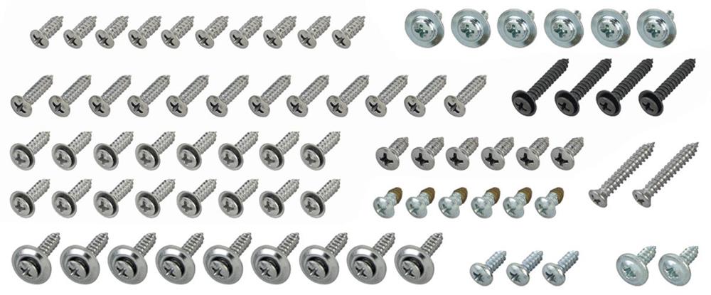 67-Piece Interior Screw Kit For 1971-1972 Chevy & GMC Trucks – Deluxe Interior, MRG GM1726