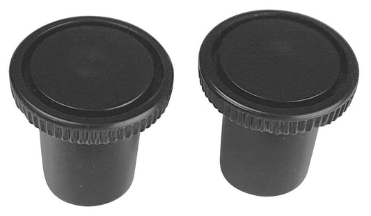Vent Pull Knob, 7 8 Inch Round - Black - PR