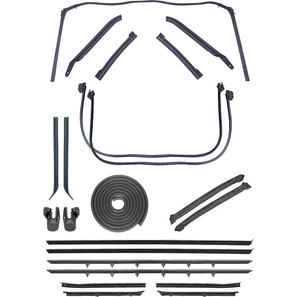 Weatherstrip Kit, 1967-1969 Camaro Convertible With Original Style Felts