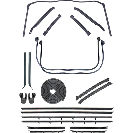 Weatherstrip Kit, 1967-1969 Camaro Convertible With Original Style Felts