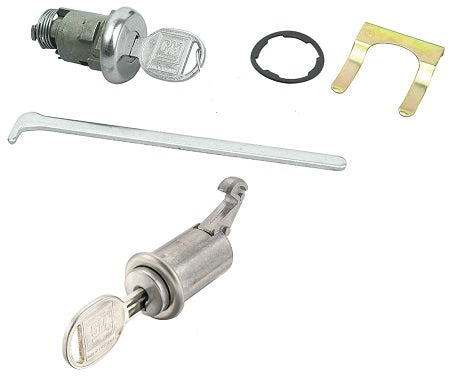 Glove & Trunk Lock Set, 1964-1965 Chevelle - Later Style Key