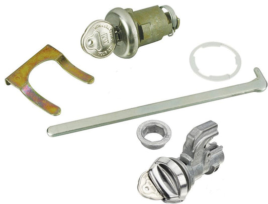Glove & Trunk Lock Set, 1968 Chevelle - Original Style Key