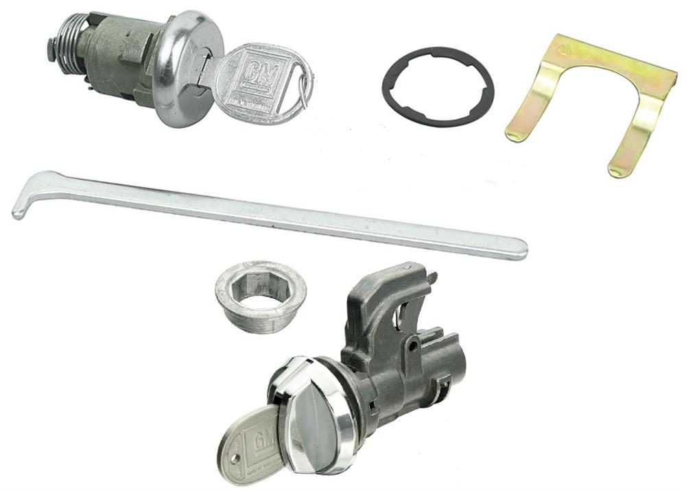 Glove & Trunk Lock Set, 1968-1969 Chevelle