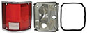 1973-1991 Chevrolet Fleetside Tail lamp Assembly with Chrome - Right