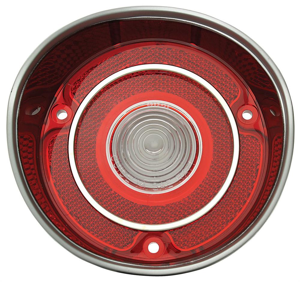 Back Up Lens, 1971 Chevelle SS With Chrome - RH