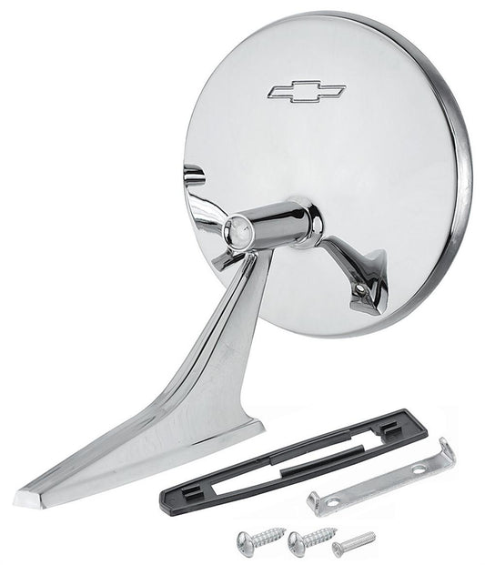 Mirror, 1966-1968 Chevelle El Camino LH Or RH Bow Tie (With Mount Kit)