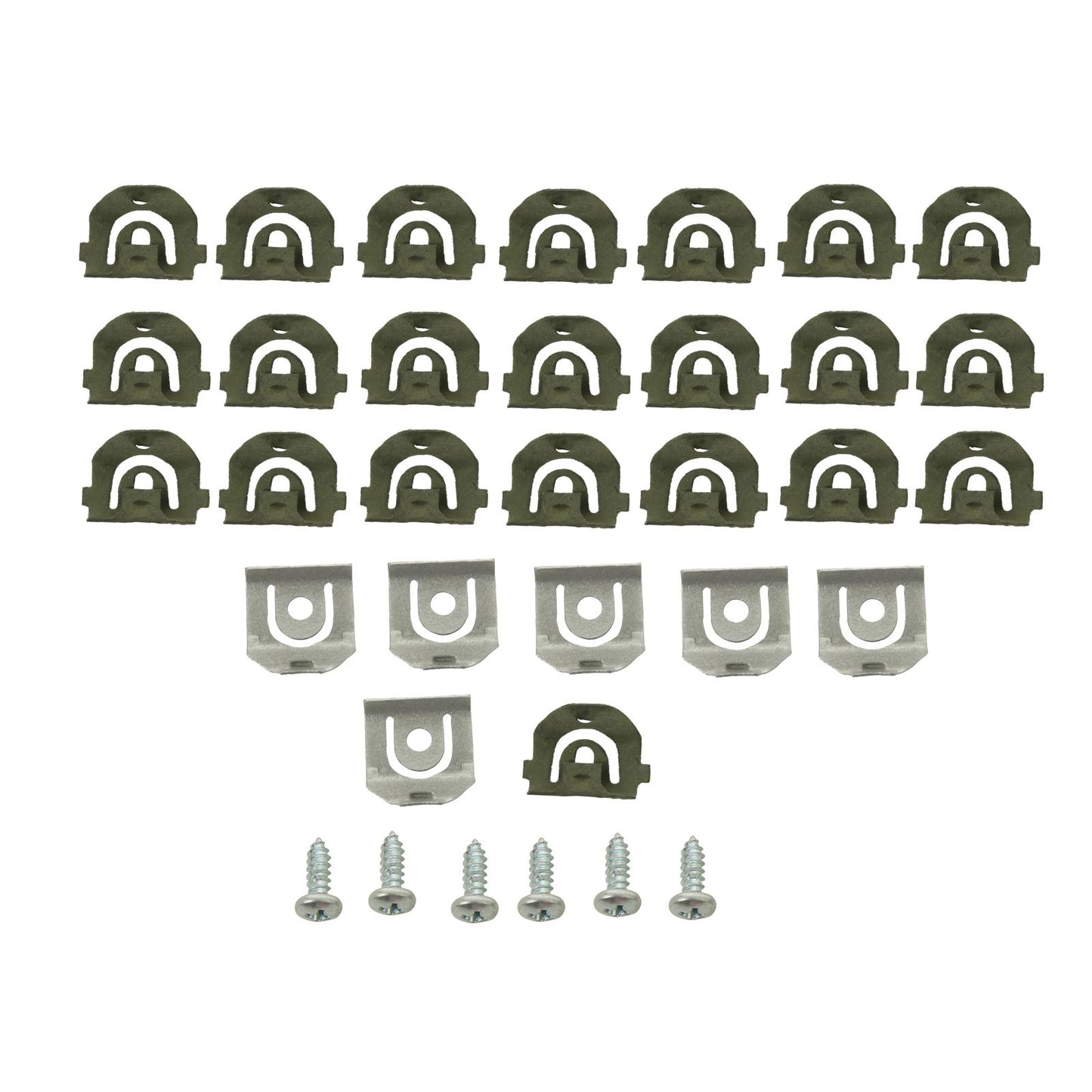 Clips, 1964-1967 Chevelle Front 1964-1965 Chevelle Rear 1964-1967 El Camino Front 1965-1971 Impala Rear Window Molding Set