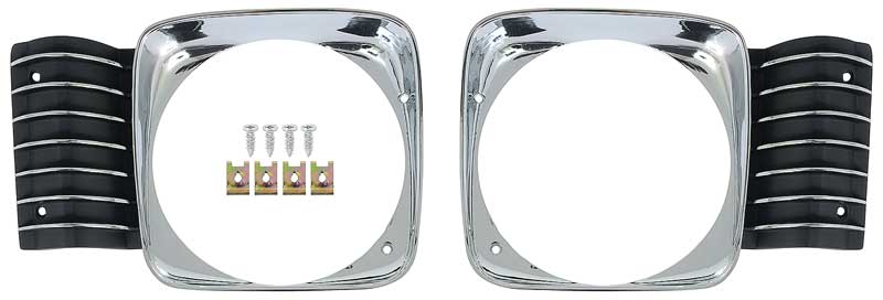 Bezels, 1968 Nova Headlight Repro - pair