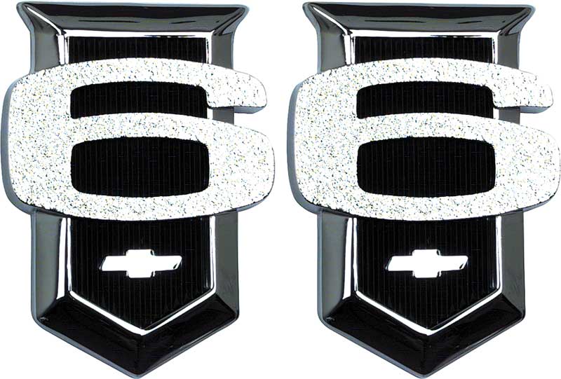 Emblem, 1962-1964 Nova 6 Cylinder Black - PR