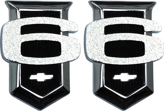 Emblem, 1962-1964 Nova 6 Cylinder Black - PR