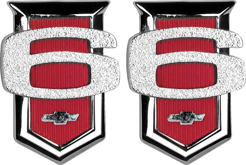 Emblem, 1962-1964 Nova 6 Cylinder Red - PR