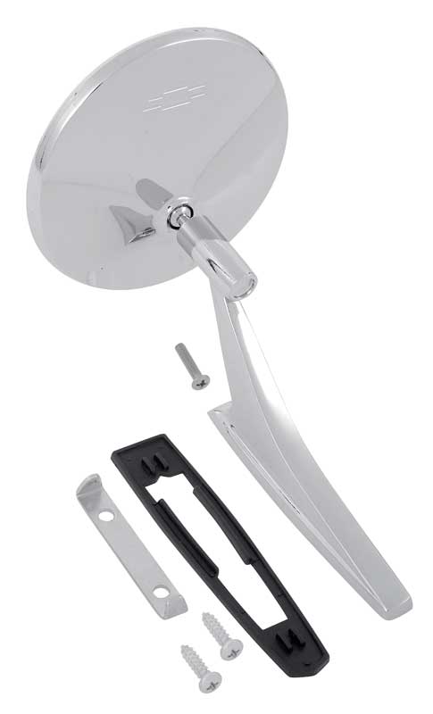 Mirror, 1966-1974 Nova Bow Tie Outside Mirror W/Mounting Kit