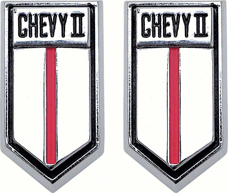 Emblems, 1966-1967 Chevy II Door Panel - PR