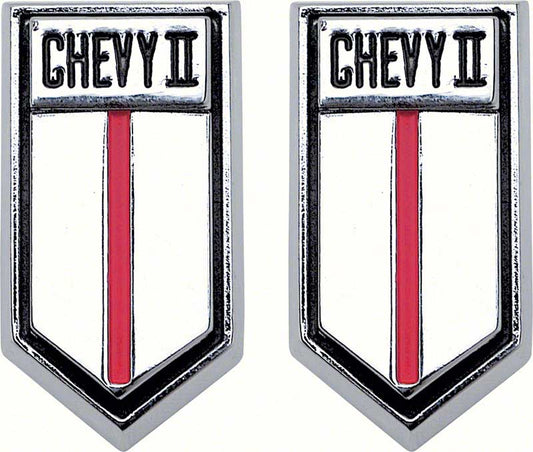 Emblems, 1966-1967 Chevy II Door Panel - PR