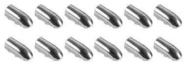 End Caps, 1966-1972 Nova Bucket Seat Chrome - 1912 Pcs