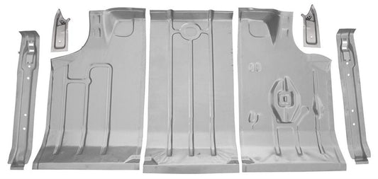 Trunk Pan, 1964-1967 Chevelle Trunk Floor Kit - 7 Pcs