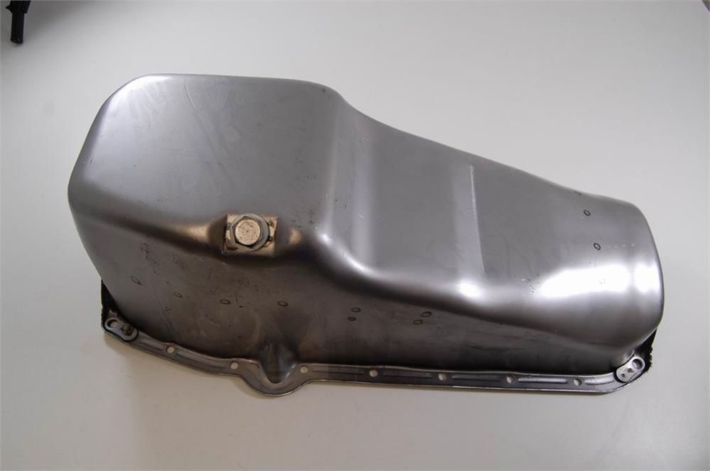 Oil Pan, Early Small Block Chevy With LH H Dipstick - Steel