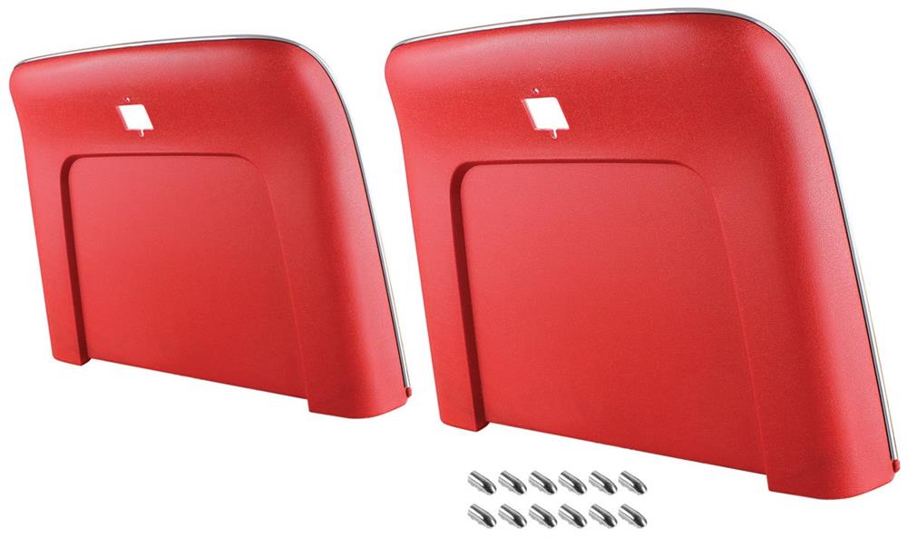 Panels, 1969-1972 Chevelle El Camino Seat Back With Chrome - PR