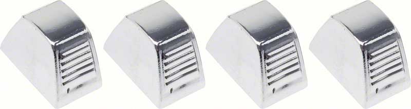 Knobs, 1967-1972 Truck Chrome Heater Control Set - 4 Pc