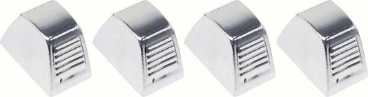 Knobs, 1967-1972 Truck Chrome Heater Control Set - 4 Pc