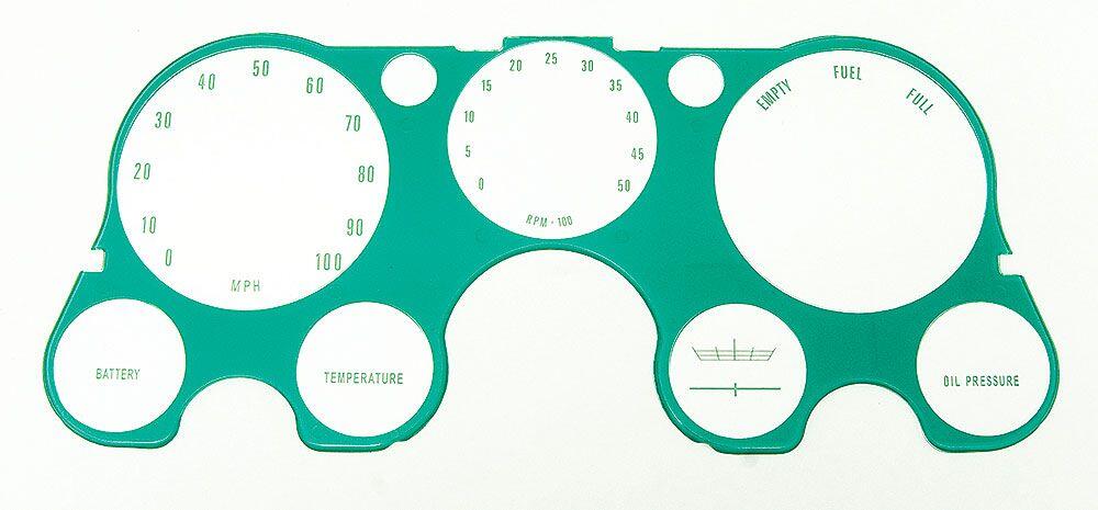 Lens, 1967-1972 Truck Dash With Tach