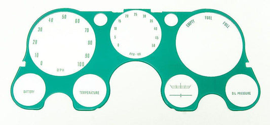 Lens, 1967-1972 Truck Dash With Tach