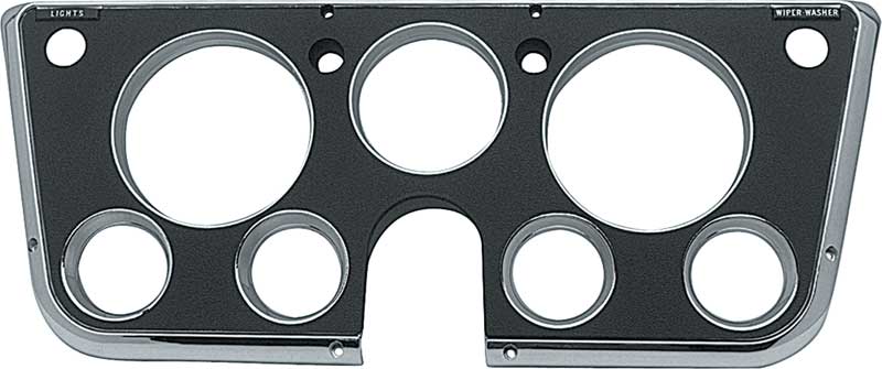 Bezel, 1967-1972 Truck Dash Black With Gauges