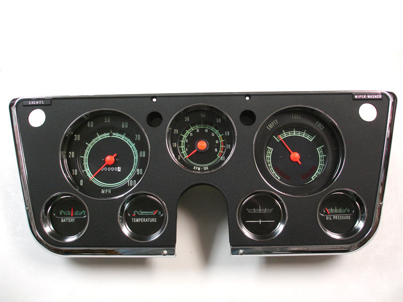 Dash Gauge Cluster, 1969-1972 Truck Complete With Tachometer