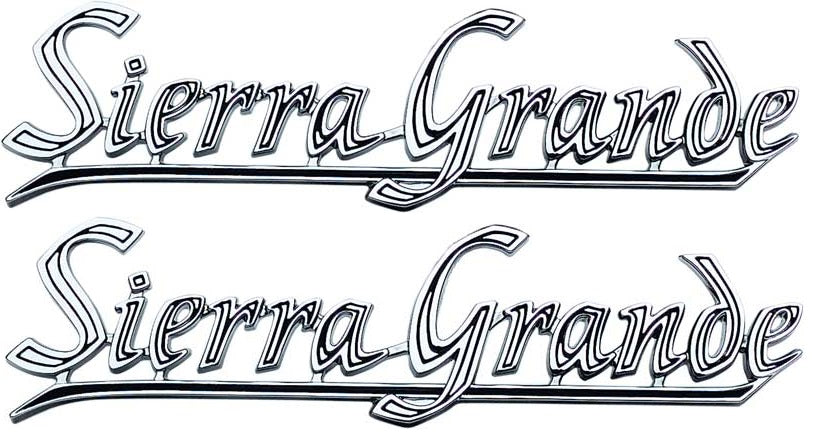Emblem, 1969-1972 GMC Sierra Grande Quarter - PR